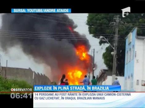 Explozie în plină stradă, în orașul brazilian Manaus