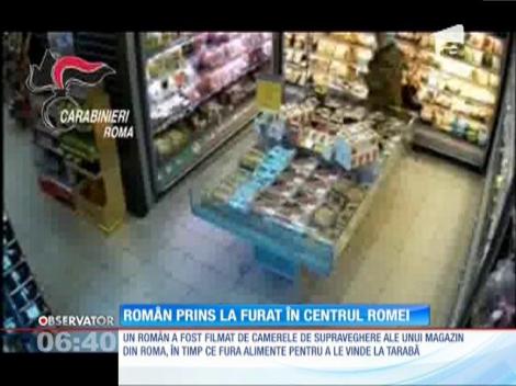 Român prins la furat în centrul Romei