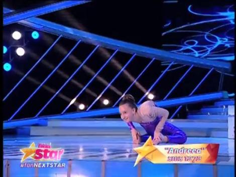 Număr extrem de contorsionism! Vezi momentul impresionant al Andreei Tucaliuc de pe scena Next Star