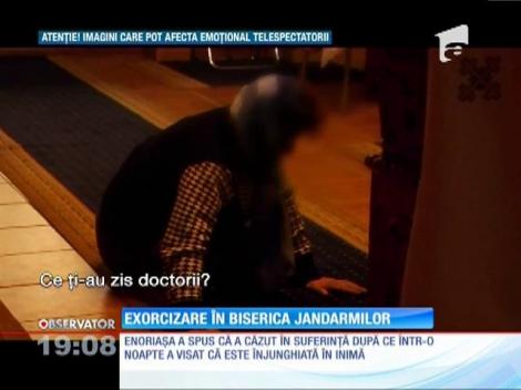 Imagini șocante! Exorcizare filmată în Biserica Jandarmilor din Bacău