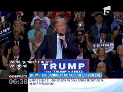 Donald Trump, un candidat la președenție cu suporteri violenți