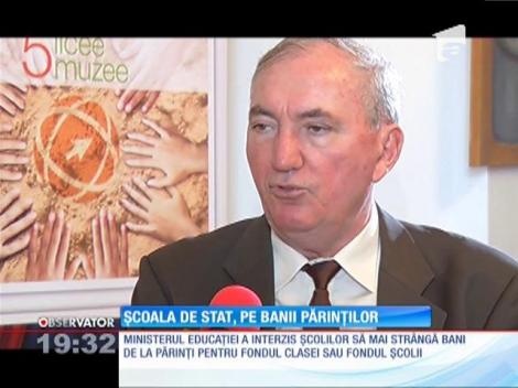 Şcoala de stat cu banii părinţilor se ţine