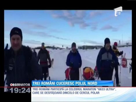 Trei români au luat startul la cel mai greu maraton din lume, organizat la Polul Nord