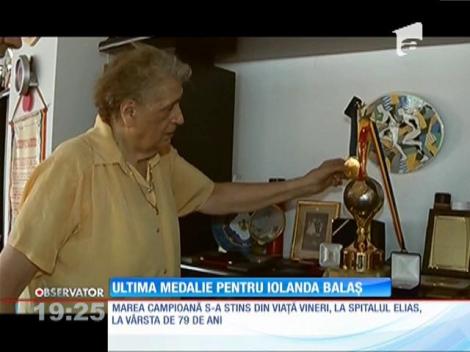 Iolanda Balaş-Soter a fost decorată post-mortem de preşedintele României