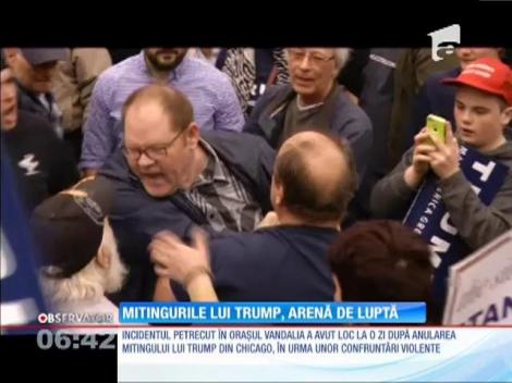 Continuă incidentele violente de la mitingurile lui Donald Trump