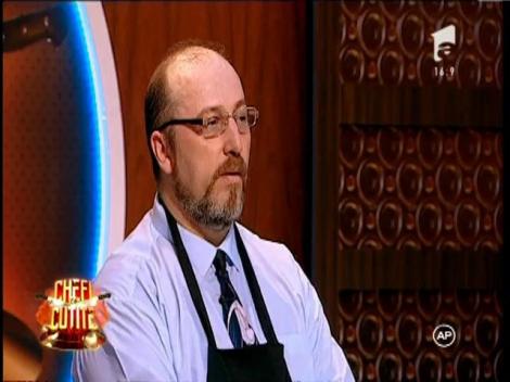 Ștefan Dumitru aduce în fața chefilor o mâncare de poveste, dar fără gust. Chef Sorin Bonte: ”Preparatul are legătură cu Vlad Țepeș”