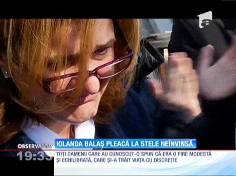 Iolanda Balaş, condusă pe ultimul drum cu onoruri militare