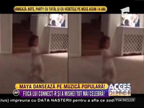 Te topești de dragul ei! Fiica lui Connect-R și a Mishei dansează pe muzică populară