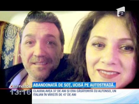 O româncă a murit călcată de o maşină pe o autostradă în Italia după o ceartă cu soţul
