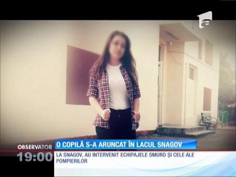 O tânără certată cu părinţii a încercat să-şi ia viaţa. S-a aruncat în Lacul Snagov!