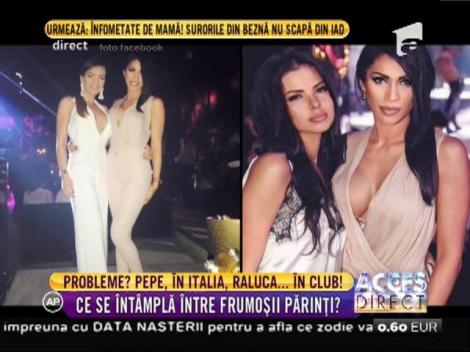 Pepe și Raluca se distrează separat. Unul în Italia, altul în club