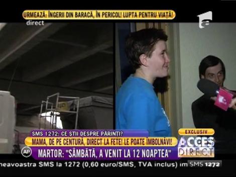 Mama surorilor în beznă, pe centură printre TIR-uri și alte mașini