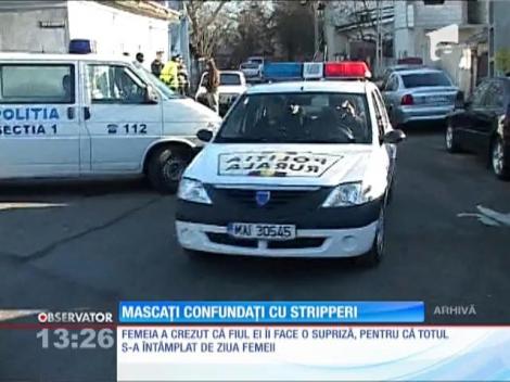 O femeie din Braşov a confundat mascaţii de la DIICOT cu stripperi