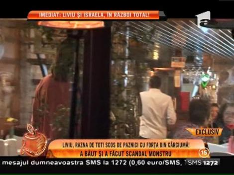 Liviu, soţul Israelei, scos de paznici cu forţa dintr-o cafenea din Centru Vechi!