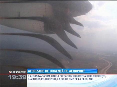 UPDATE: Un avion al companiei Tarom a efectuat o aterizare de urgenţă la Budapesta