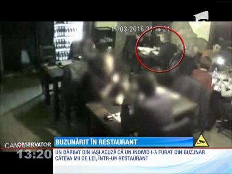 Un bărbat din Iaşi a fost buzunărit în restaurant