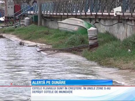 Alertă pe Dunăre! În unele zone s-au depăşit cotele de inundaţie