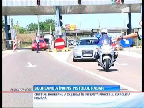 Cristian Boureanu a învins pistolul-radar al poliţiştilor de la Rutieră!
