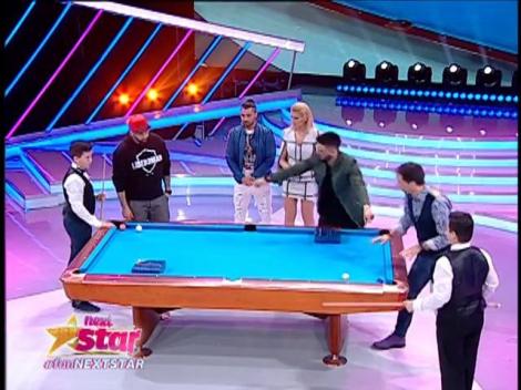 Robert şi Nicusor, campioni la biliard, lasă juriul "Next Star" fără cuvinte