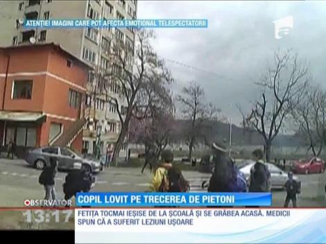 O fetiţă a fost lovită pe trecerea de pietoni de către un şofer de 77 de ani