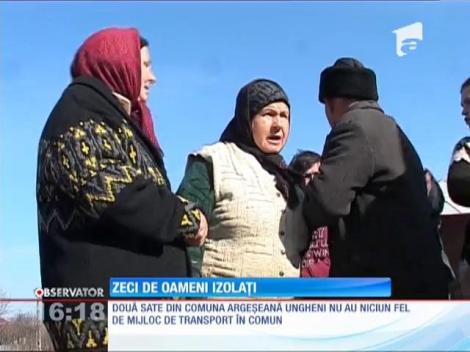 Zeci de oameni dintr-o localitate din Argeș au rămas izolați