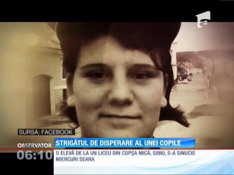 O elevă de la un liceu din Copşa Mică, Sibiu, s-a sinucis din dragoste