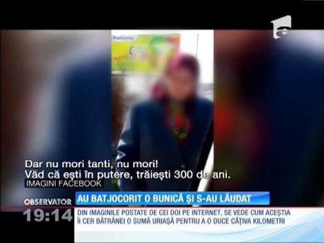 Au batjocorit o bunică de 78 de ani și s-au lăudat pe Facebook