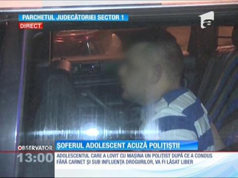 Adolescentul care a condus drogat şi fără carnet acuză polițiștii