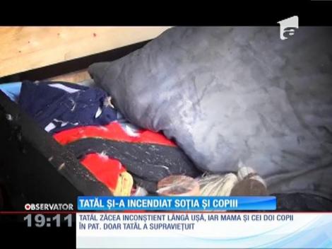 O mamă şi doi copii au murit în casa incendiată, cel mai probabil de tatăl copiilor!