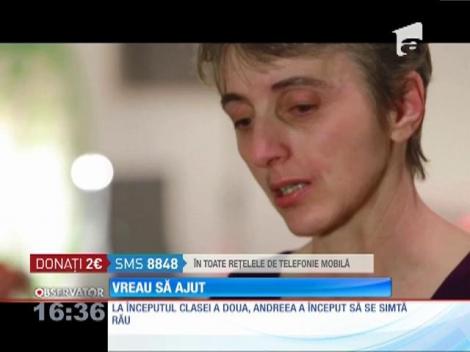 Vreau să ajut! Andreea are 14 ani şi visează să devină din nou un copil normal