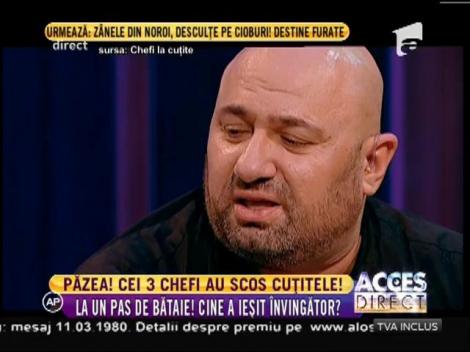 Cei trei chefi s-au duelat pe bune! Chef Scărlătescu: ”Eu știu cel mai bine să fac de mâncare! Fii invidios, mă!”