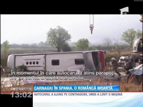 14 oameni au murit în urma unui accident produs pe o autostradă din Spania