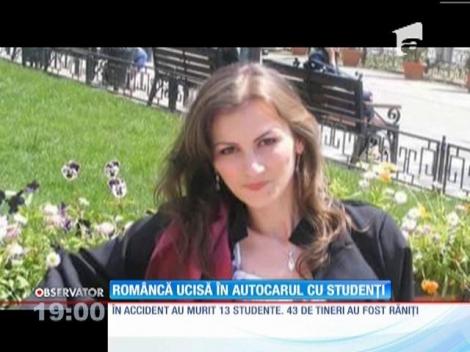 Veronica, studenta care a murit în accidentul de autocar din Spania, era olimpică la Geografie