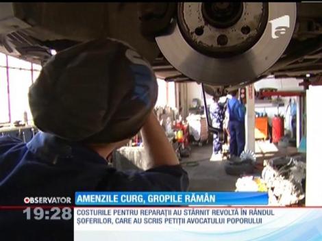 A venit primăvara au reapărut și gropile pe șosele!