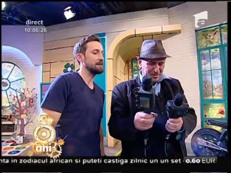 Liviu Minescu, inventatorul ansamblului de microfoane cu memorie, face spectacol în platoul de la Neatza