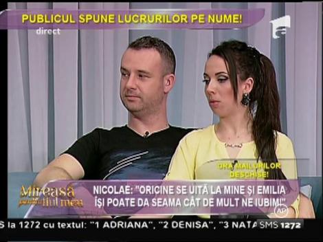 Nicolae: "Oricine se uită la mine și la Emilia își poate da seama cât de mult ne iubim!"