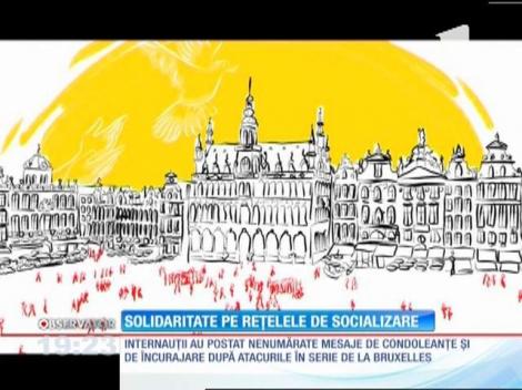 Solidaritate pe reţelele de socializare faţă de tragedia din capitala Belgiei