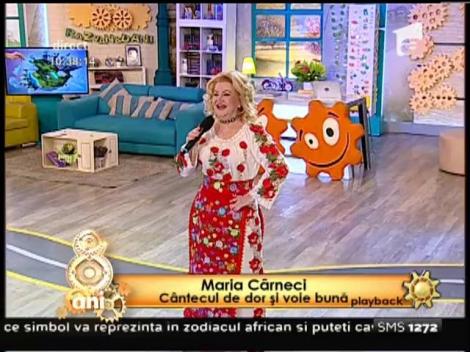 Folclorul românesc, la orice oră! Maria Cârneci: "Cântecul de dor şi voie bună"