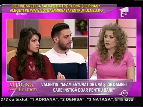 Adriana și Valentin, ceartă și lacrimi