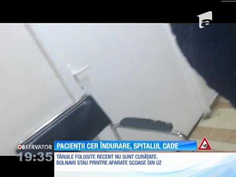 SOS România din spitale! Unitatea sanitară din Braşov e plină de mobilier vechi, iar pacienţii stau în praf!