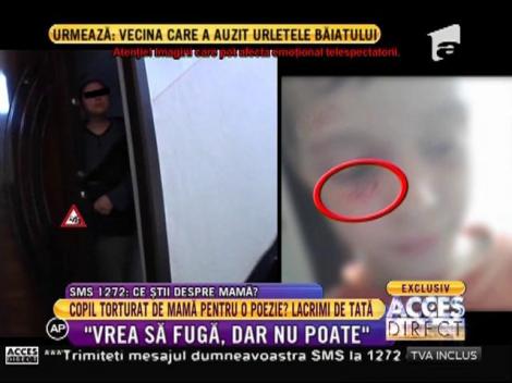 Un tată încearcă să-și salveze fiul de furia mamei!