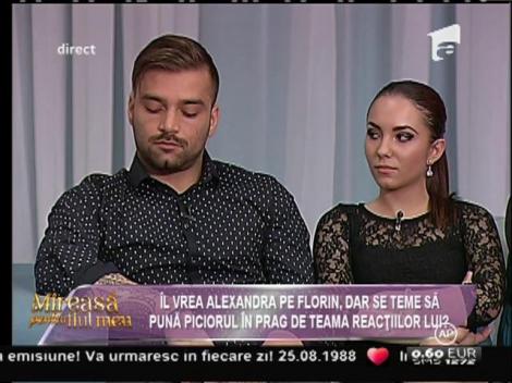 Alexandra, către Florin: "Mă acuzi că vorbesc cu alții, dar pleci când vreau să discut cu tine"