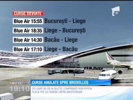 Compania Naţională Tarom a anulat toate zborurile către Bruxelles, până pe  27 martie