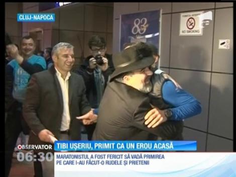 Tibi Uşeriu, bistriţeanul care a câştigat cel mai greu maraton de la Cercul Polar, primit ca un erou acasă