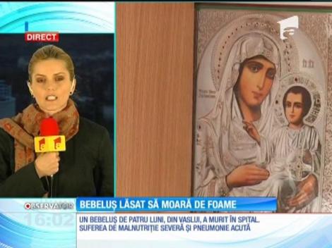 Un bebeluș din Vaslui a fost lăsat să moară de foame de părinți