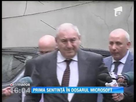 Dosarul Microsoft: Condamnări cu executare pentru Gheorghe Ștefan, Gabriel Sandu și Dorin Cocoș si cu suspendare pentru Nicolae Dumitru, în prima instanță