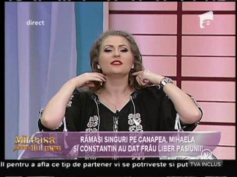 Scene fierbinți la ”Mireasă pentru fiul meu”! Mihaela și Constantin, surprinși în ipostaze intime