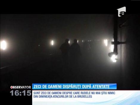 Zeci de oameni au fost dați dispăruți după atacurile teroriste de la Bruxelles