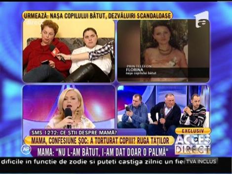 Florina, nașa copilului bătut: "Femeia asta nu se poate numi mamă"