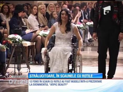 Strălucitoare pe podium, în scaunele cu rotile